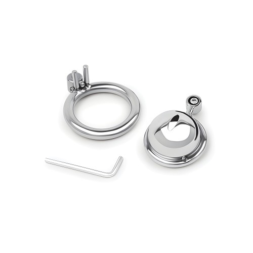 Lockmaster Stainless Steel Inverted Micro Chastity Cage - Silver