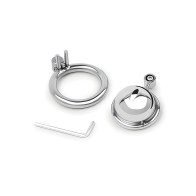 Lockmaster Stainless Steel Inverted Micro Chastity Cage - Silver