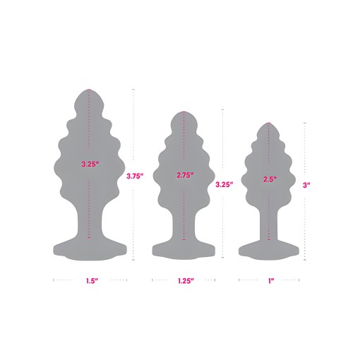 Set de Plugs Anales Ripple Bling Bling de Gemsations