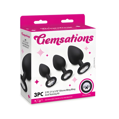 Gemsations Butt Plug Training Set - Black