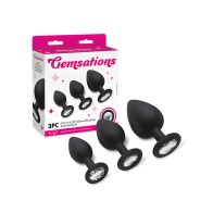 Gemsations Butt Plug Training Set - Black