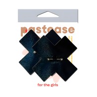 Pastease Cruz Líquida Negra con Perforación y Barra - Negro O/S