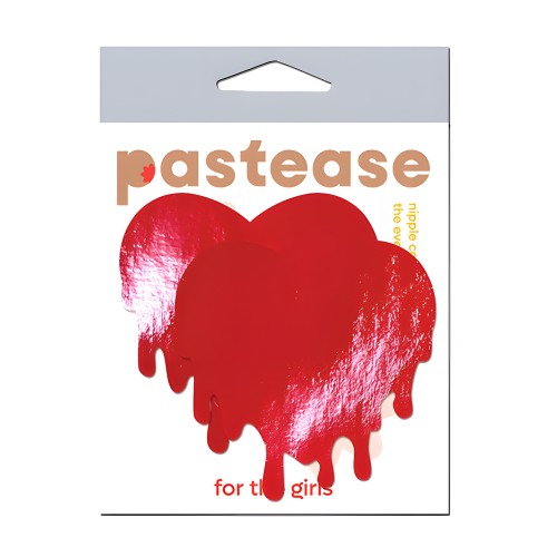 Pastease Faux Leather Melty Heart - Red O/S