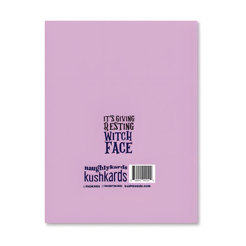 Tarjeta de Bruja de Halloween