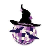 Tarjeta de Bruja de Halloween