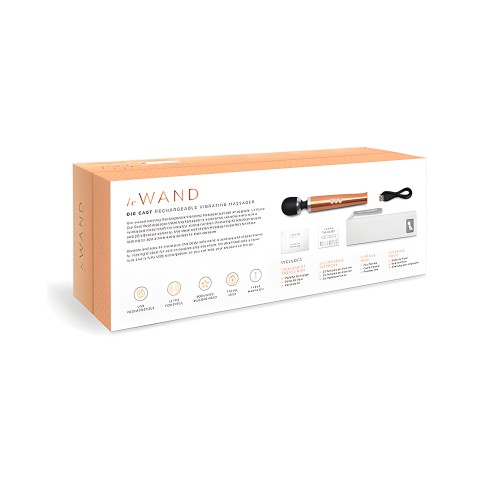 Le Wand Die Cast Rechargeable Massager - Rose Gold
