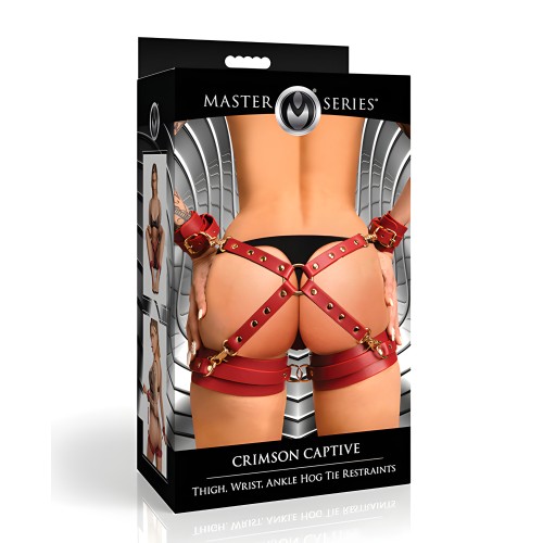 Master Series Crimson Captive Restraints - Red