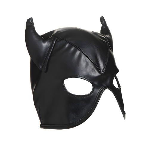 Capucha de Bondage Dungeon Demon con Cuernos