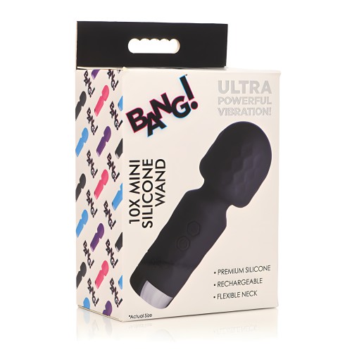 Bang! Varita Mini de Silicona 10X - Negro