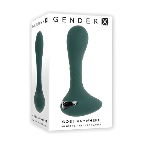Plug Vibrante de Silicona Gender X - Verde Teal
