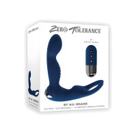Zero Tolerance By All Means Prostate Vibrator w/ Remote Control - Blue