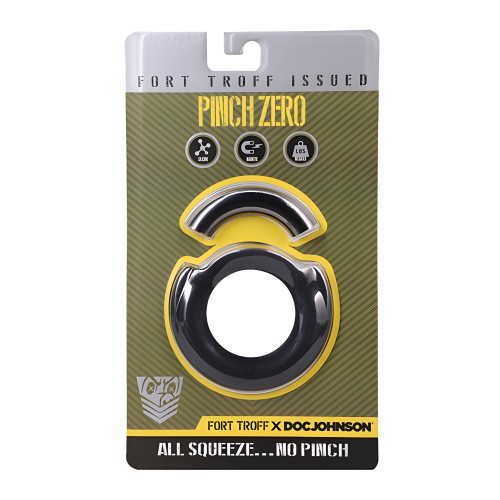 Anillo Cock Pinch Zero de Fort Troff - Negro