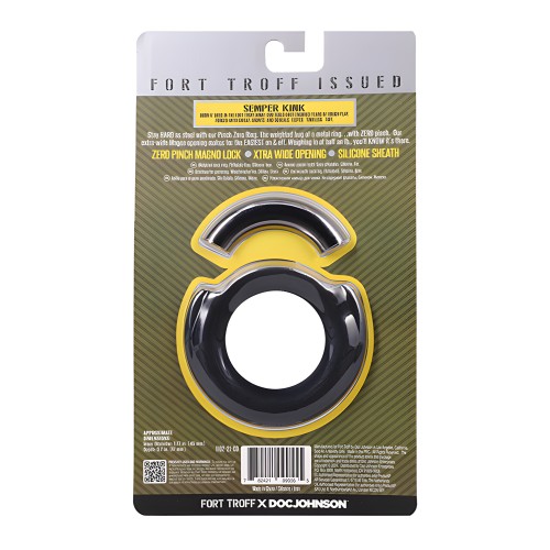 Anillo Cock Pinch Zero de Fort Troff - Negro