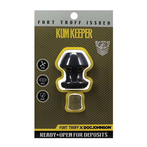 Fort Troff Kum Keeper Anal Plug - Small, Black