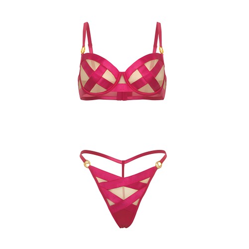 Conjunto de Sujetador de Satén Raelynn