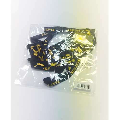 Conjunto de Bralette Gold Playboy - Negro/Oro - XL