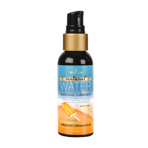 Hidratante Personal Natural a Base de Agua Sensuva - 1.93 oz Naranja Creamsicle
