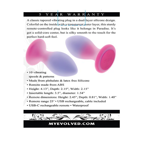 Evolved Paradise Plug with Remote Control