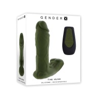 Gender X The Hunk Dual Anal Vibrator w/Remote Control - Green