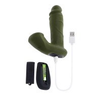 Gender X The Hunk Dual Anal Vibrator w/Remote Control - Green