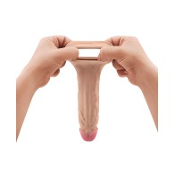 Shaft Flexskin Liquid Silicone 8.8" Vibrating Sheath - Pine