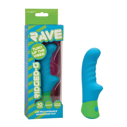 Rave Ridged-G Massager Blue/Green