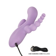 Flex Bend & Hold Triple Rumbler Triple Motor Massager - Purple
