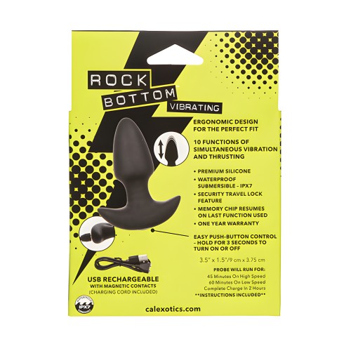 Rock Bottom Probe Anal Vibrante - Negro