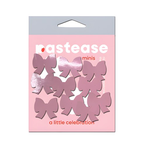 Pastease Mini Lazos de Cuero Sintético - Rosa Claro