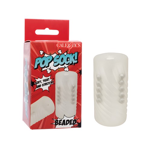 Pop Sock! Stroker con Perlas - Transparente