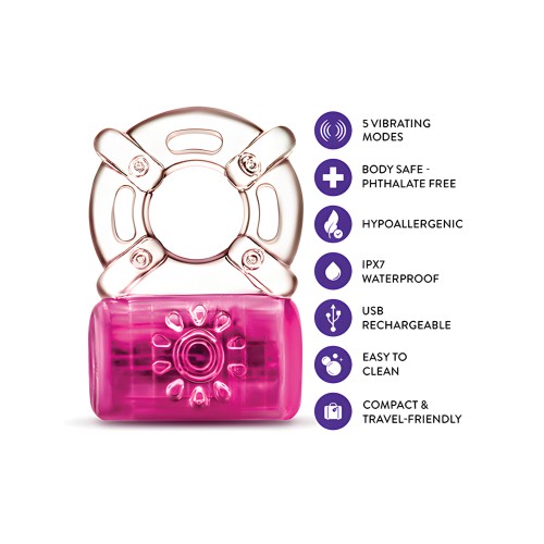 Blush Play With Me - Pleaser Rechargeable C-Ring - Pink