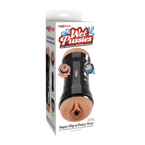 PDX Extreme Super Flip A-Pussy Over Stroker - Brown