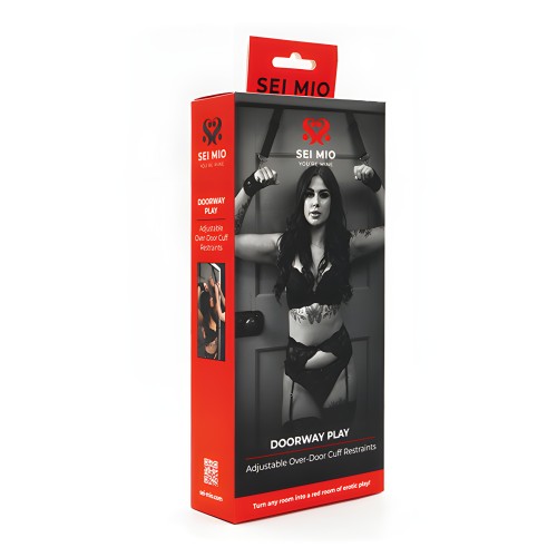 Sei Mio Puerta de Juego Restricciones Ajustables sobre Puerta - Negro