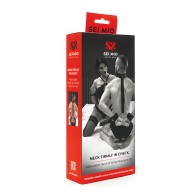 Sei Mio Kit de Restricción Ajustable para Cuello y Muñecas - Negro