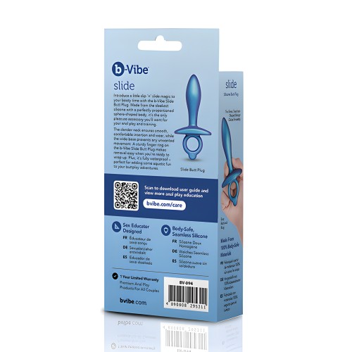b-Vibe Slide Plug Anal de Silicona