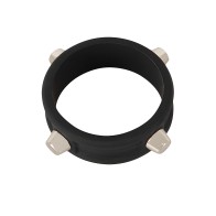 Rebel Anillo para el Pene con Estrellas - Negro