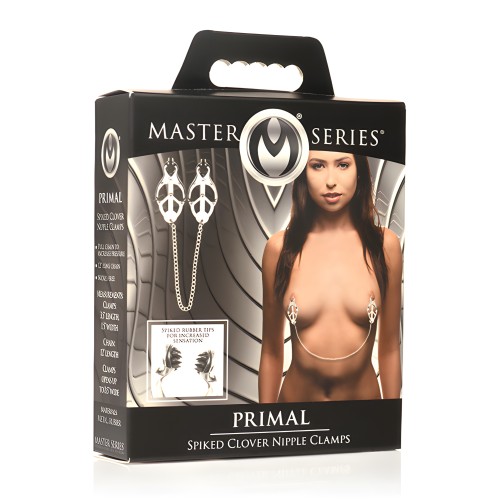 Master Series Primal Spiked Clover Nipple Clamps