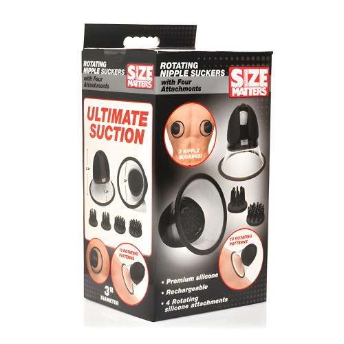 Chupadores de Pezones Size Matters - 10X Rotatorios