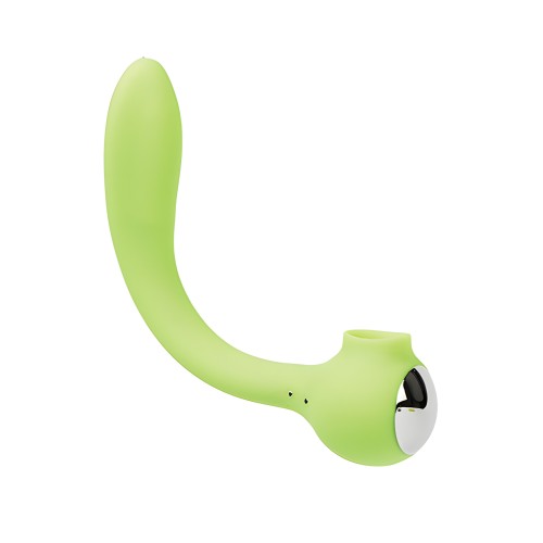 Vibrador Curvable Lunar Licker - Verde Neón