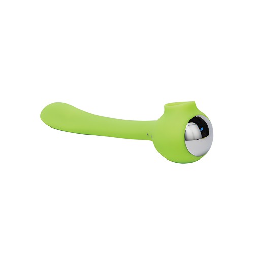 Vibrador Curvable Lunar Licker - Verde Neón