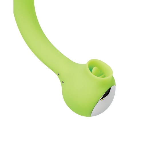 Vibrador Curvable Lunar Licker - Verde Neón