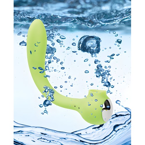 Vibrador Curvable Lunar Licker - Verde Neón