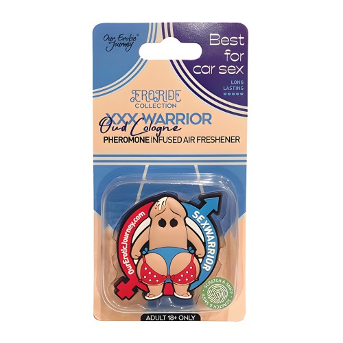 EroRide XXX Warrior Pheromone Infused Air Freshener - Oud Cologne