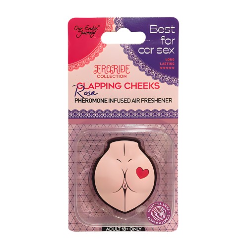 EroRide Clapping Cheeks Pheromone Air Freshener - Rose