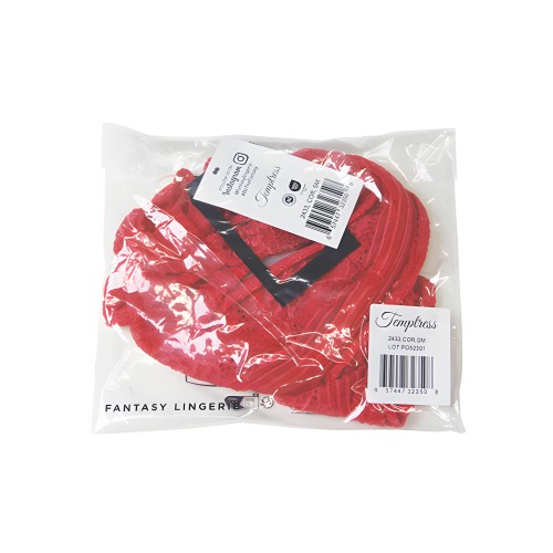 Teddy con Cremallera Temptress Calliope - Coral 3X/4X