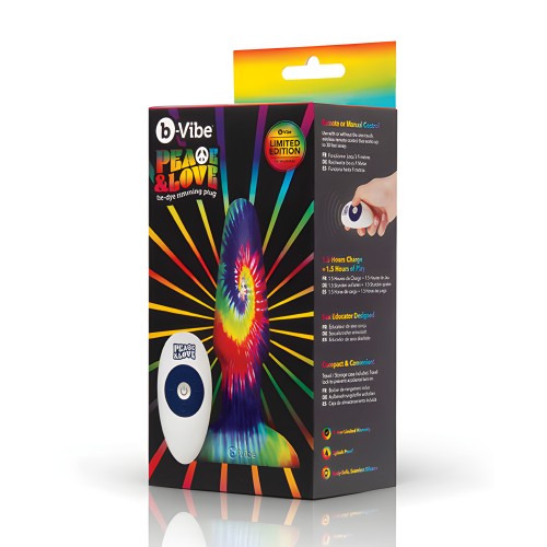 b-Vibe Peace & Love Plug Rimming - Placer Único