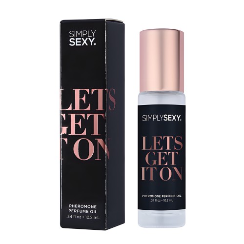 Simply Sexy Pheromone Perfume Oil Roll On - .34 oz Let's Get It On