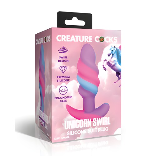 Plug Anal Unicornio Swirl - Pequeño