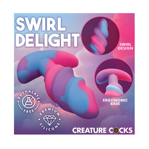 Plug Anal Unicornio Swirl - Pequeño