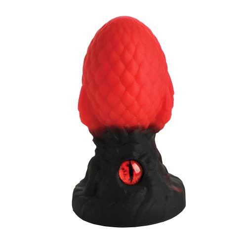 Creature Cocks - Plug Anal Ojo del Dragón de Silicona - Rojo